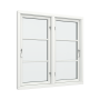 Spröjsade fönster 2-luft med 1x3 glasfält  thumbnail