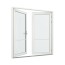 Pardörrar med 1x2 glasfält i varje dörr thumbnail