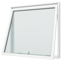 toppsving vinduer i tre, tre/alu og plast